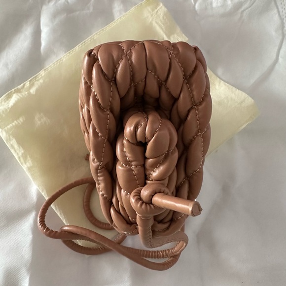 Designer Inspo Tan Crossbody Pouch - Picture 6 of 10